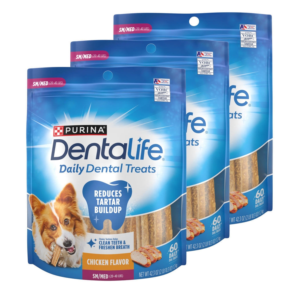 Daily Oral Care Dog Treats, Small/Medium, 60 ct B4317