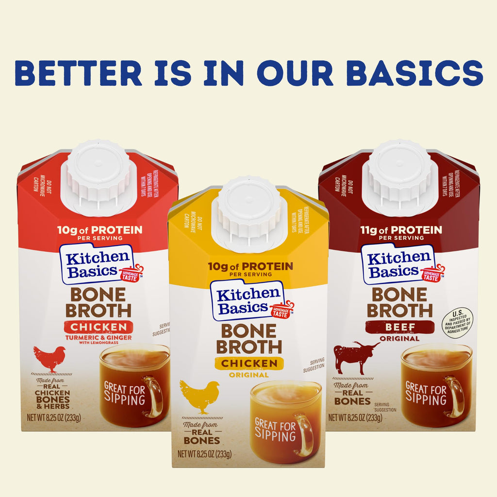 Beef Bone Broth 8.25 oz Carton Pack of 12 K777