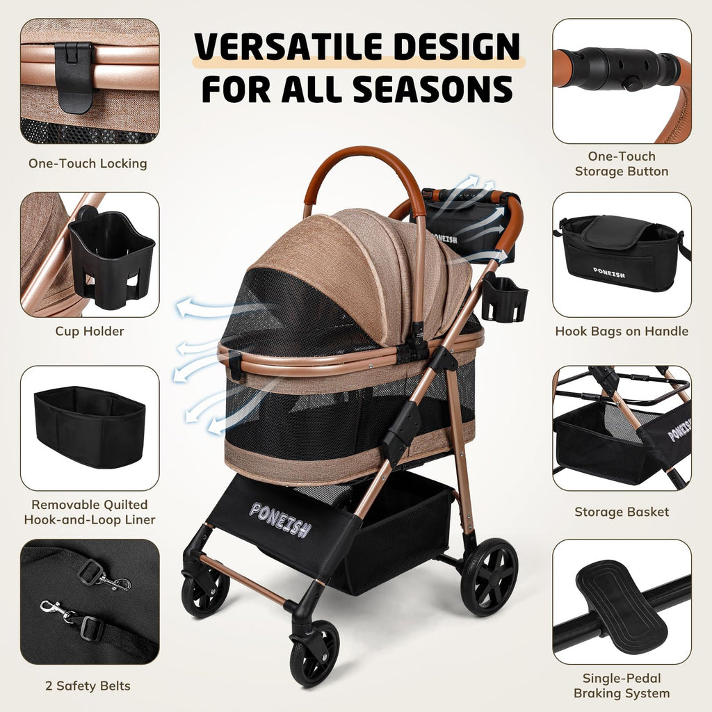 Foldable Pet Stroller F83364