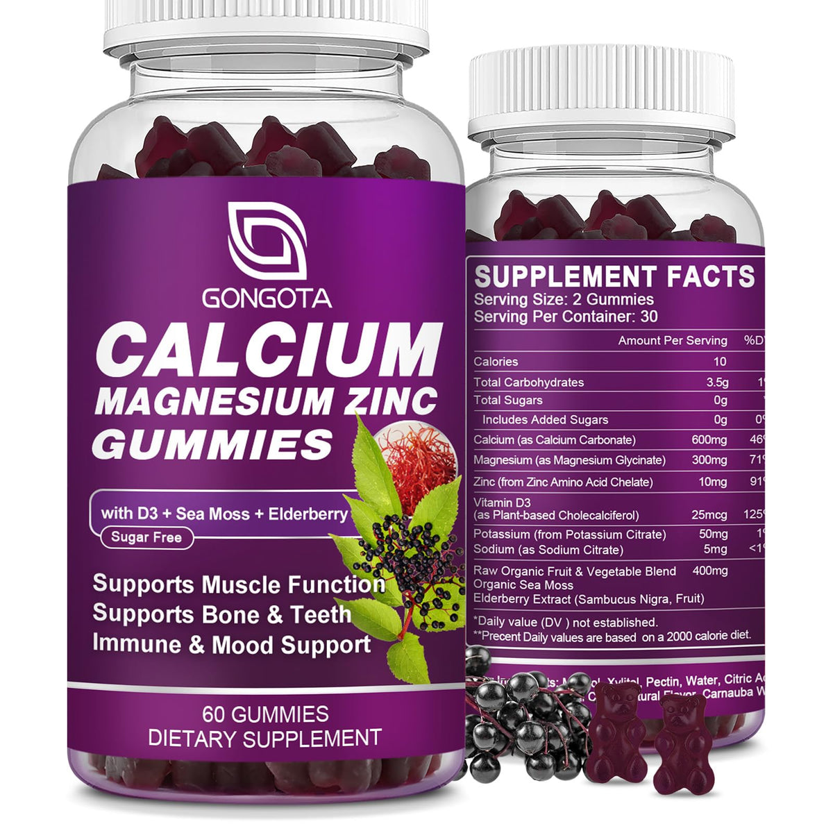 Calcium Magnesium Zinc with Vitamin D3 60 Count F378