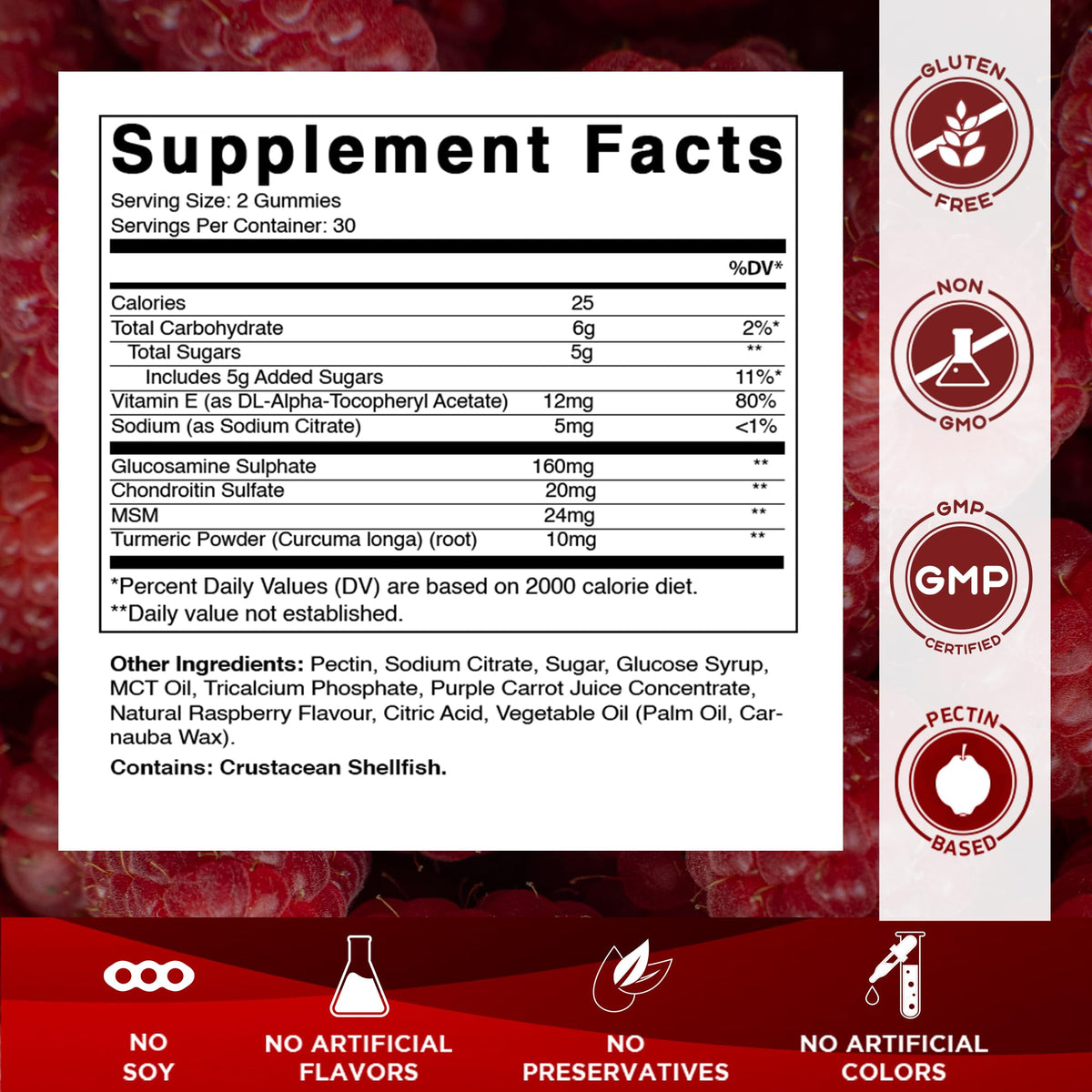 Glucosamine Chondroitin with MSM 60 Gummies 2 Pack F742554
