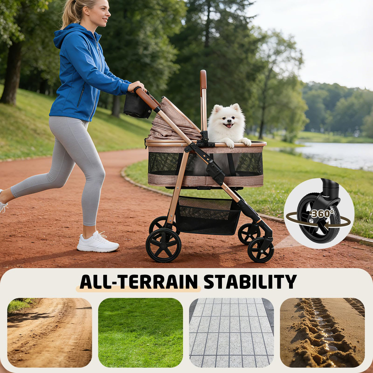 Foldable Pet Stroller F83364