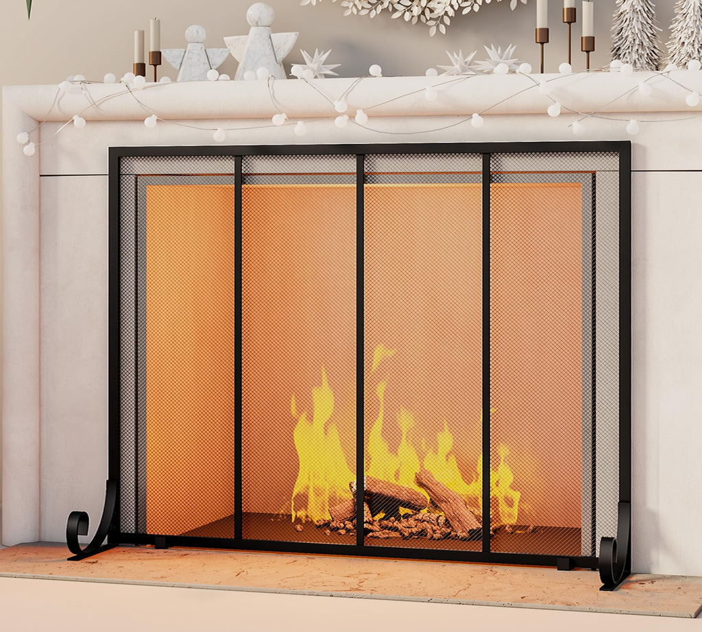 Wrought Iron Fireplace Screen W5849