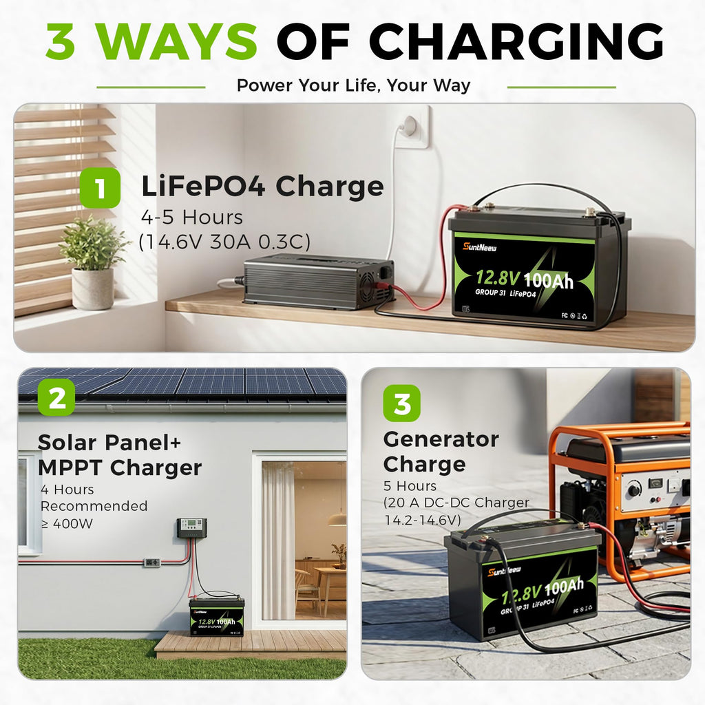 12V 100Ah LiFePO4 Battery Group 31 L78926