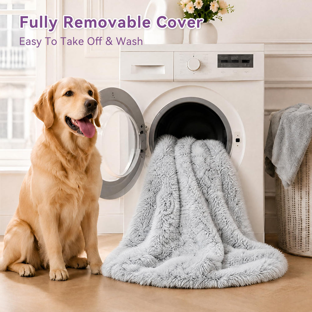 Grey Human Dog Bed 71''x45''x12'' S9811