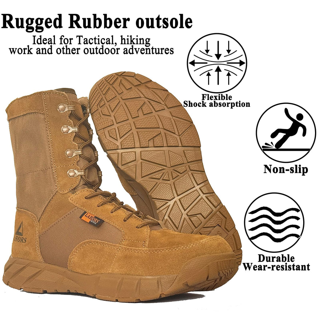 Coyote Brown Lace Up Tactical Boots P2130