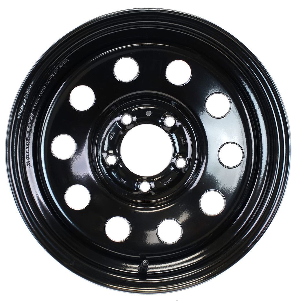 2-Pack 15 Inch 5 Lug Black Trailer Wheel R87136