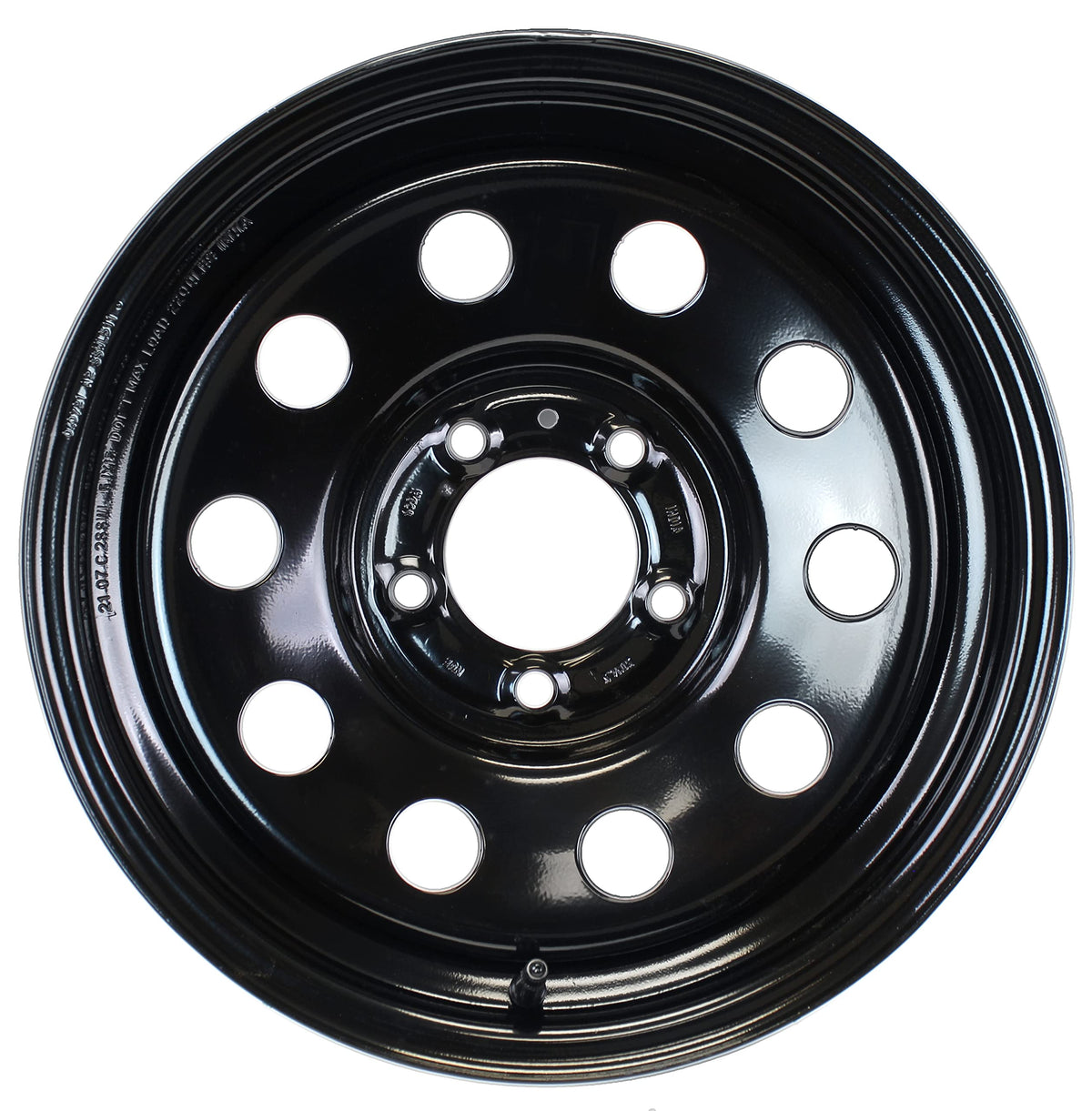 2-Pack 15 Inch 5 Lug Black Trailer Wheel R87136