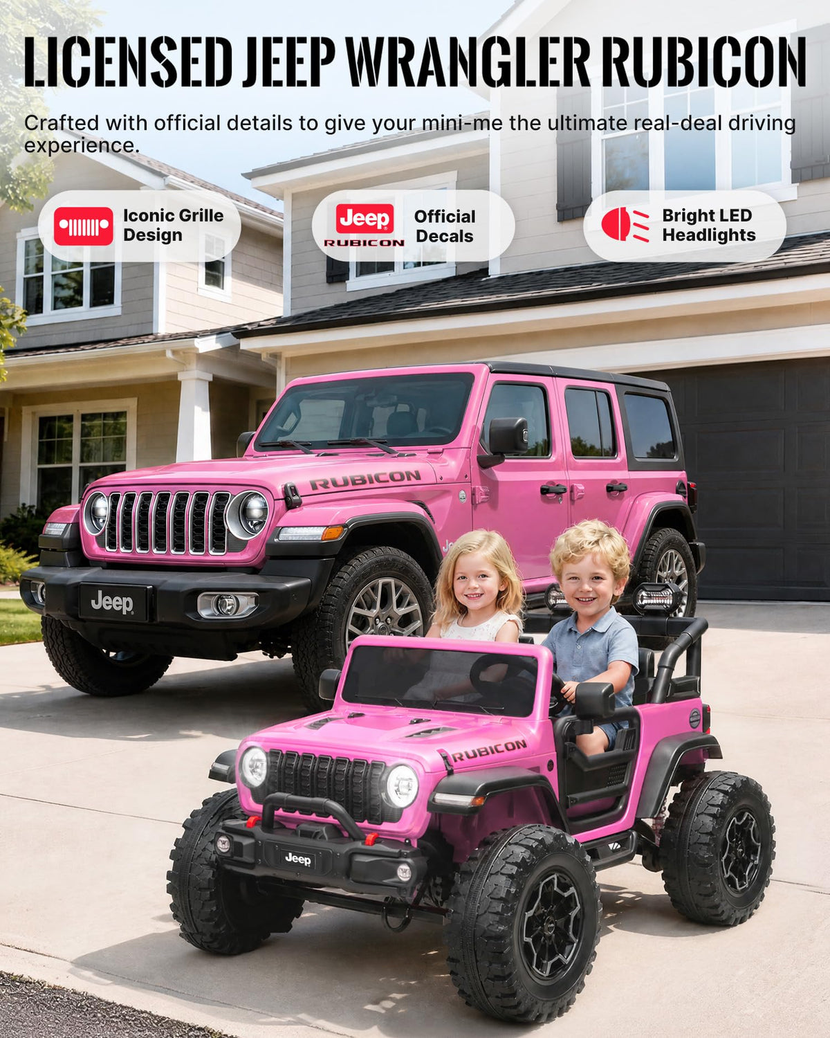 24V 2 Seater Ride on Car with Remote Control D764