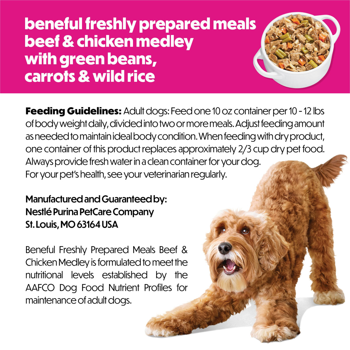 Beef & Chicken Dog Food 8 x 10 oz N88382