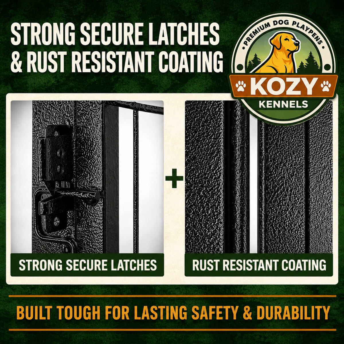 32 inch 16 Panels Heavy Duty Metal Dog Playpen with Gate Z482877