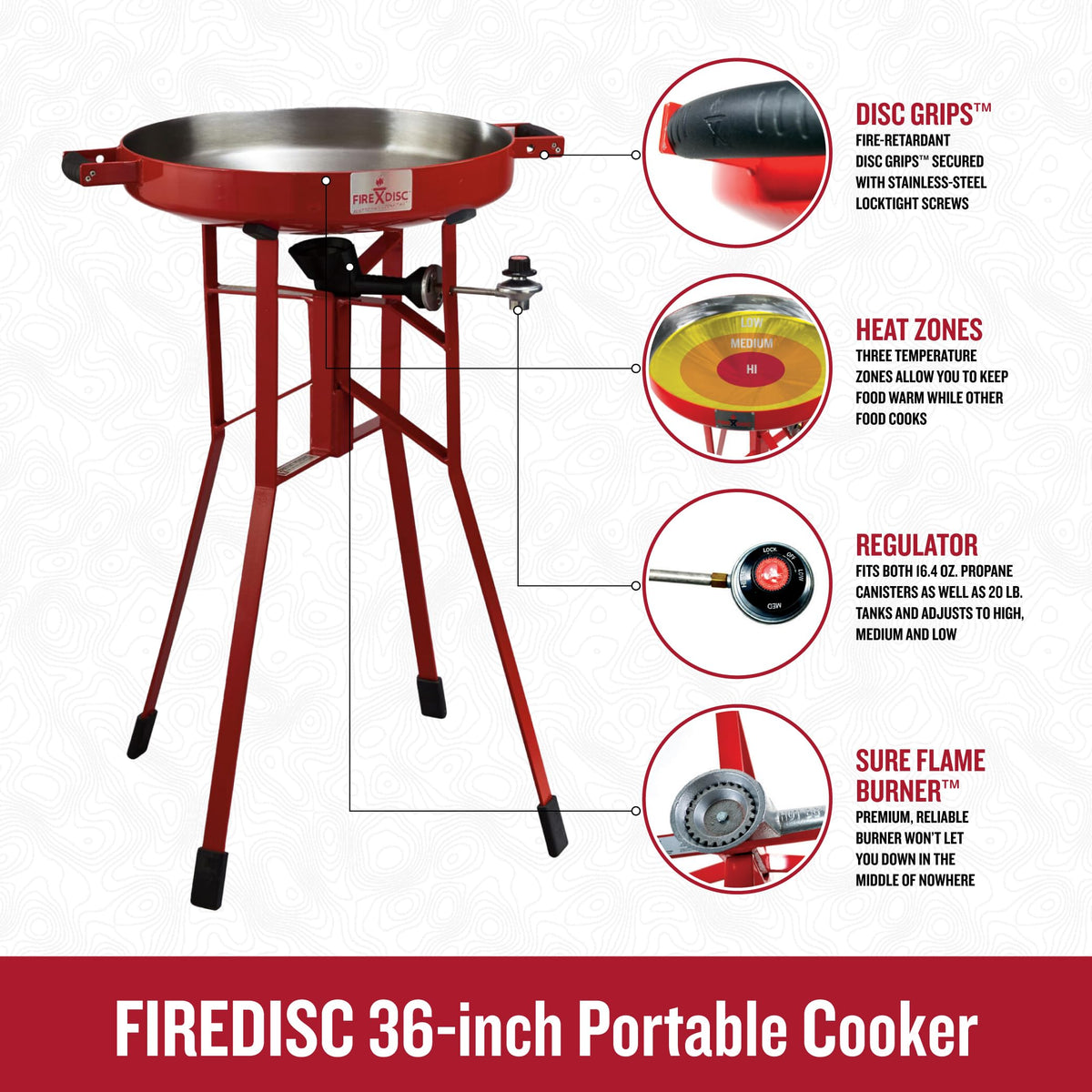 Portable Propane Cooker Single Burner Stove R897623