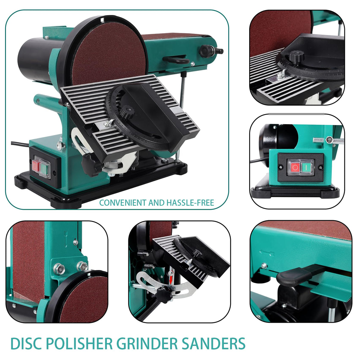 4x36 Inch Belt and 6 Inch Disc Benchtop Sander U233