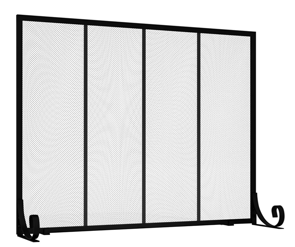 Wrought Iron Fireplace Screen W5849