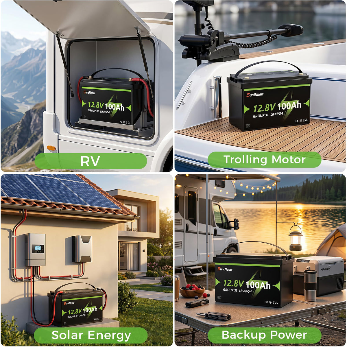 12V 100Ah LiFePO4 Battery Group 31 L78926
