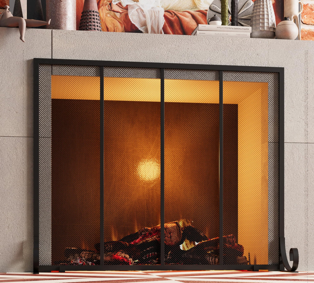 Wrought Iron Fireplace Screen W5849