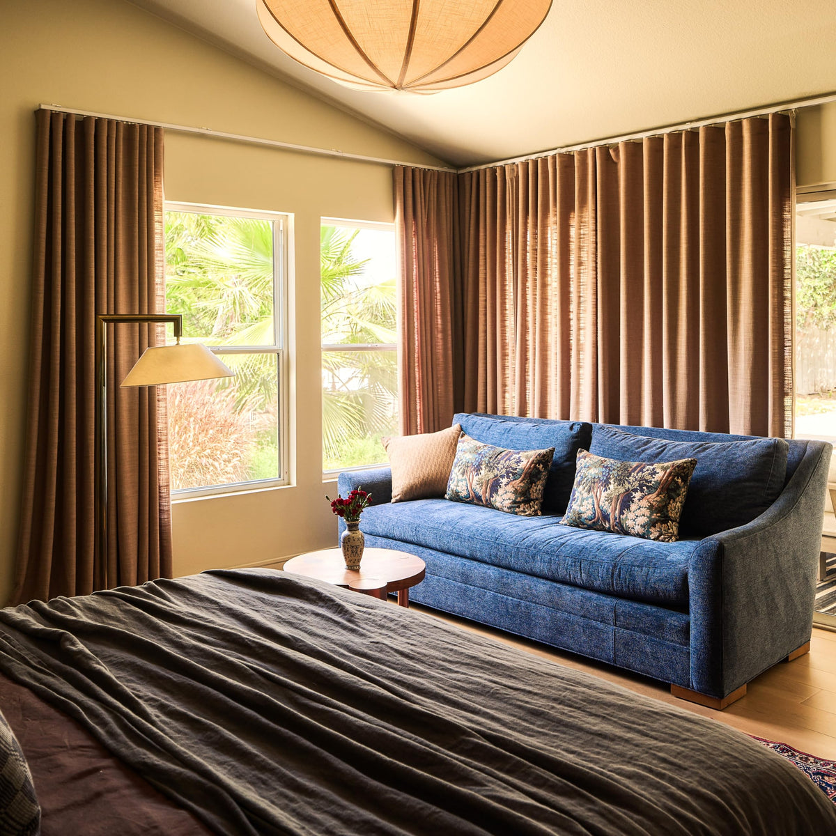 Linen Pinch Pleated Blackout Curtain 1 Panel R732036