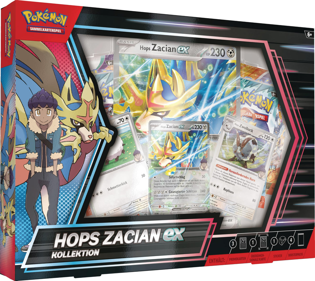 Trading Card Game 3 Holographic Promo Cards 1 Oversized Holographic Card 4 Booster Packs D830